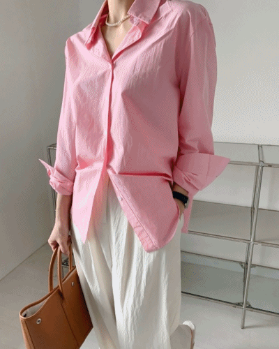 레이나 루즈핏코튼 셔츠(55~77)